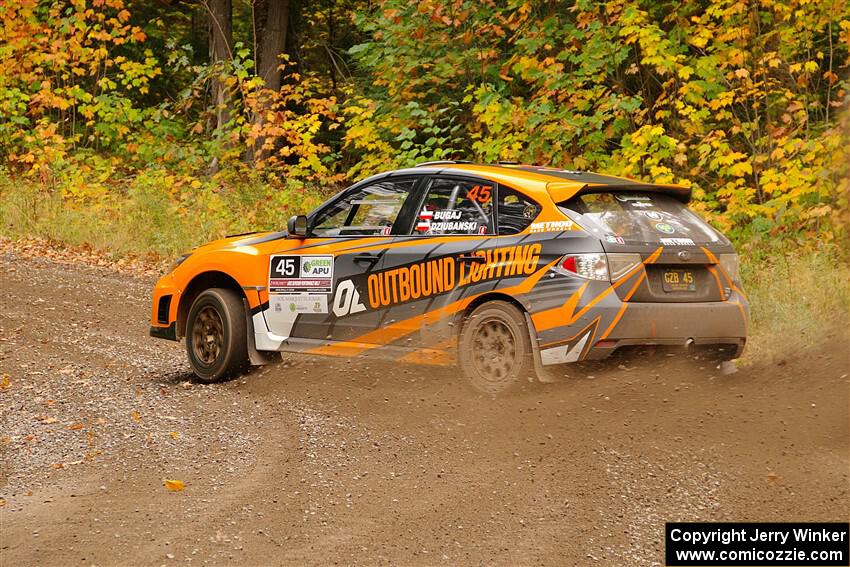 Grzegorz Bugaj / Ela Dziubanski Subaru WRX STi on SS2, Bob Lake I.