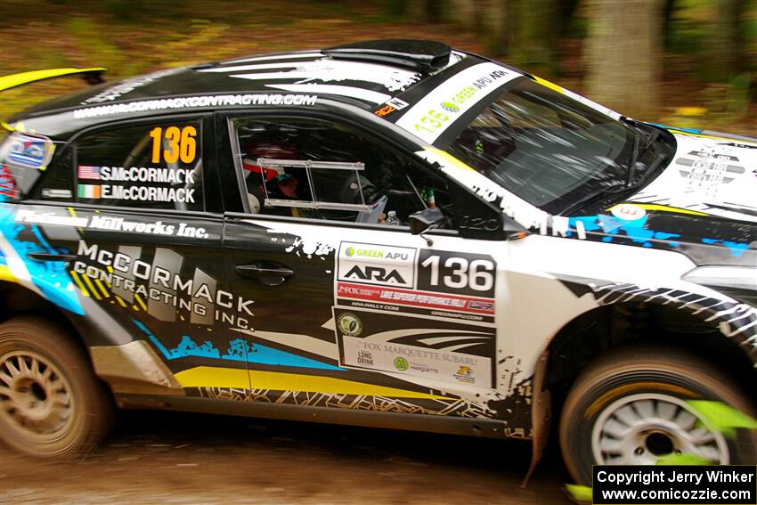 Enda McCormack / Liam McCormack Hyundai i20 R5 on SS2, Bob Lake I.