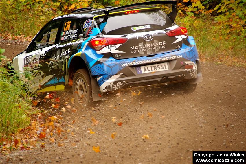 Enda McCormack / Liam McCormack Hyundai i20 R5 on SS2, Bob Lake I.