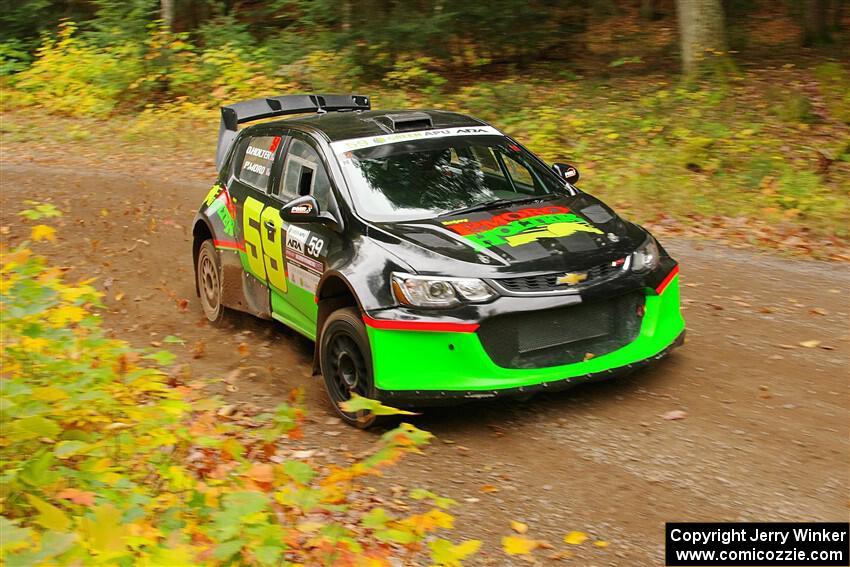 Pat Moro / Ole Holter Chevy Sonic LS on SS2, Bob Lake I.