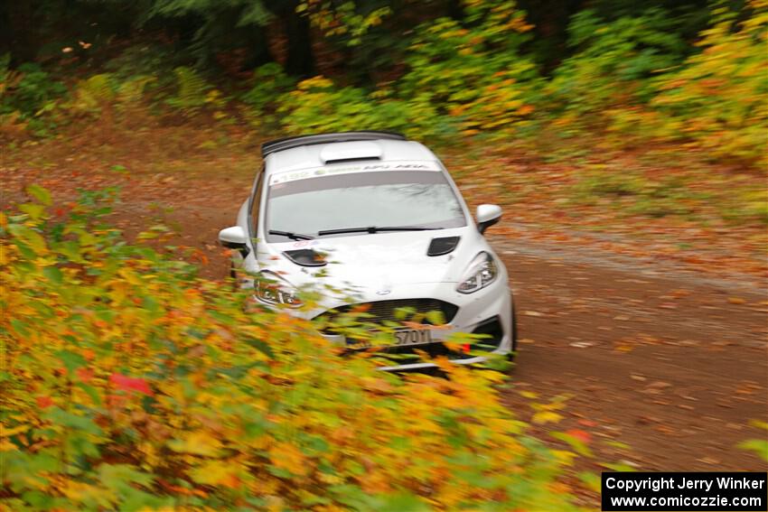 Javier Olivares / K.J. Miller Ford Fiesta Rally3 on SS2, Bob Lake I.