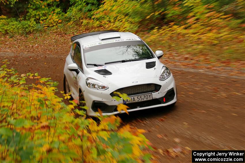 Javier Olivares / K.J. Miller Ford Fiesta Rally3 on SS2, Bob Lake I.