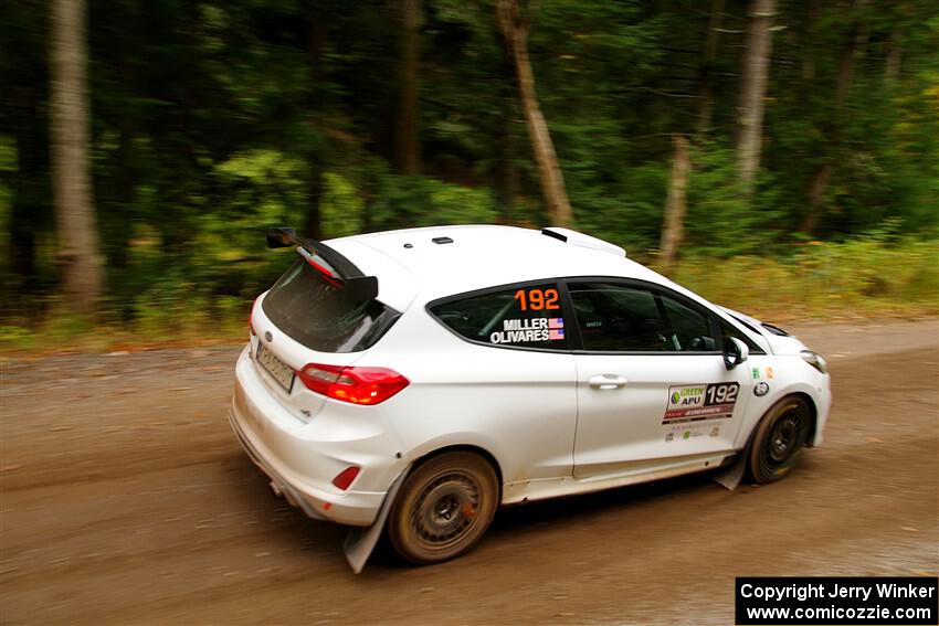 Javier Olivares / K.J. Miller Ford Fiesta Rally3 on SS2, Bob Lake I.