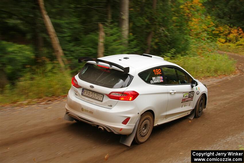 Javier Olivares / K.J. Miller Ford Fiesta Rally3 on SS2, Bob Lake I.