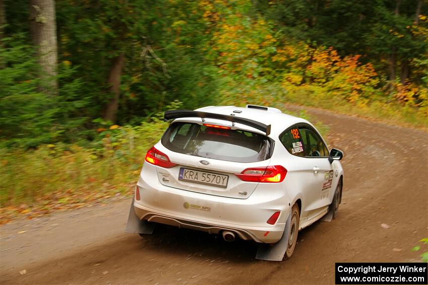 Javier Olivares / K.J. Miller Ford Fiesta Rally3 on SS2, Bob Lake I.