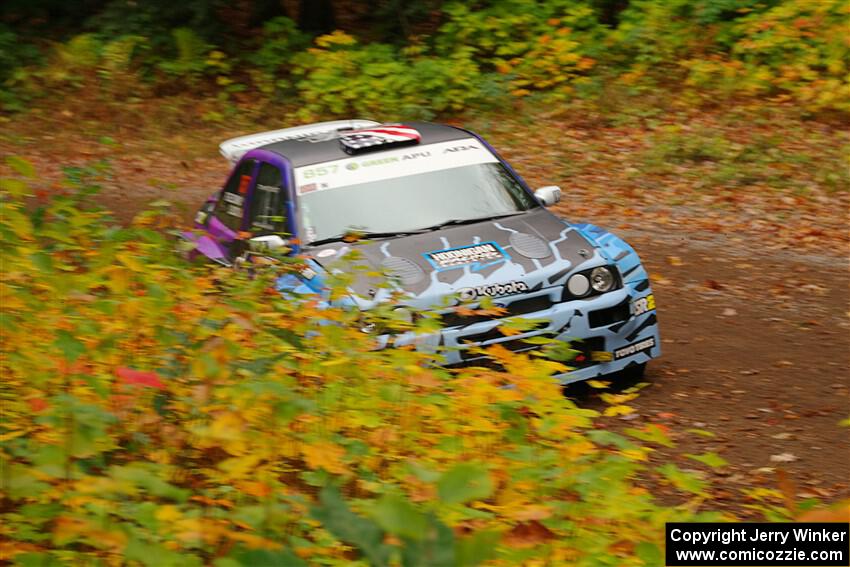 Lia Block / Rhianon Gelsomino Ford Escort Cosworth RS on SS2, Bob Lake I.