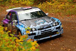 Lia Block / Rhianon Gelsomino Ford Escort Cosworth RS on SS2, Bob Lake I.