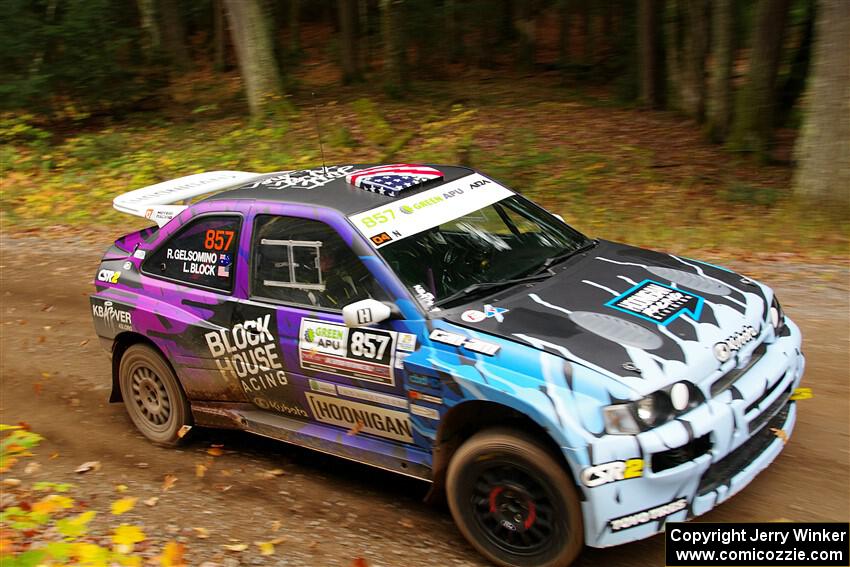 Lia Block / Rhianon Gelsomino Ford Escort Cosworth RS on SS2, Bob Lake I.