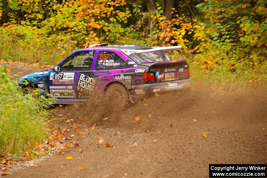 Lia Block / Rhianon Gelsomino Ford Escort Cosworth RS on SS2, Bob Lake I.