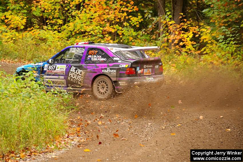 Lia Block / Rhianon Gelsomino Ford Escort Cosworth RS on SS2, Bob Lake I.