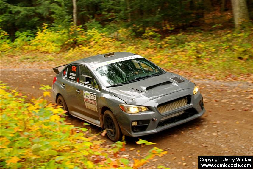 Zach Jacques / Ron Jacques Subaru WRX STi on SS2, Bob Lake I.