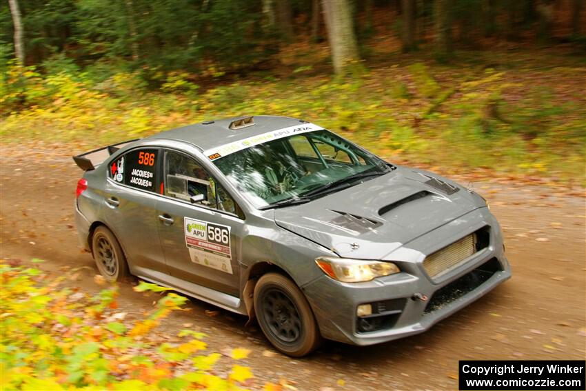 Zach Jacques / Ron Jacques Subaru WRX STi on SS2, Bob Lake I.