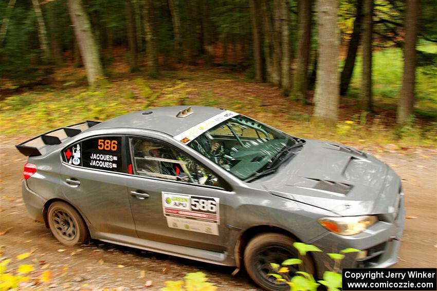 Zach Jacques / Ron Jacques Subaru WRX STi on SS2, Bob Lake I.