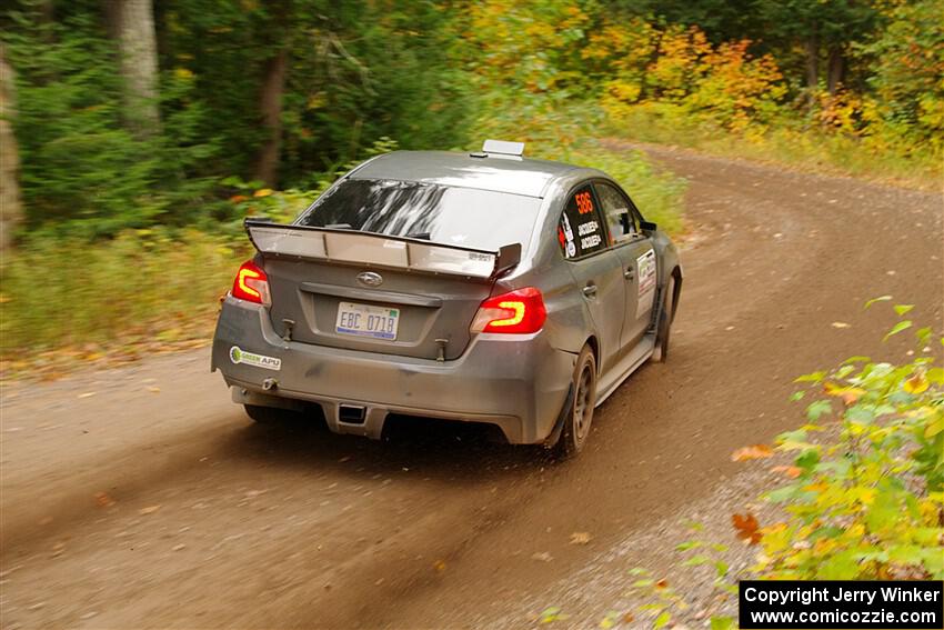 Zach Jacques / Ron Jacques Subaru WRX STi on SS2, Bob Lake I.