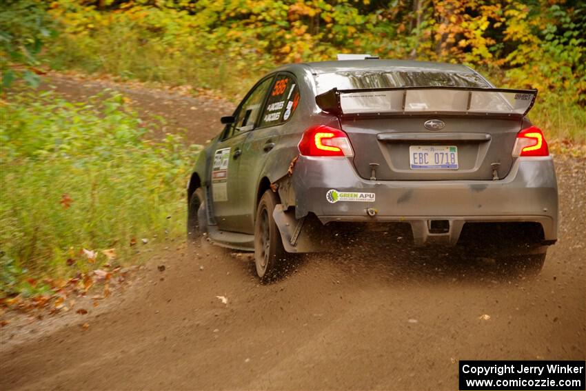 Zach Jacques / Ron Jacques Subaru WRX STi on SS2, Bob Lake I.