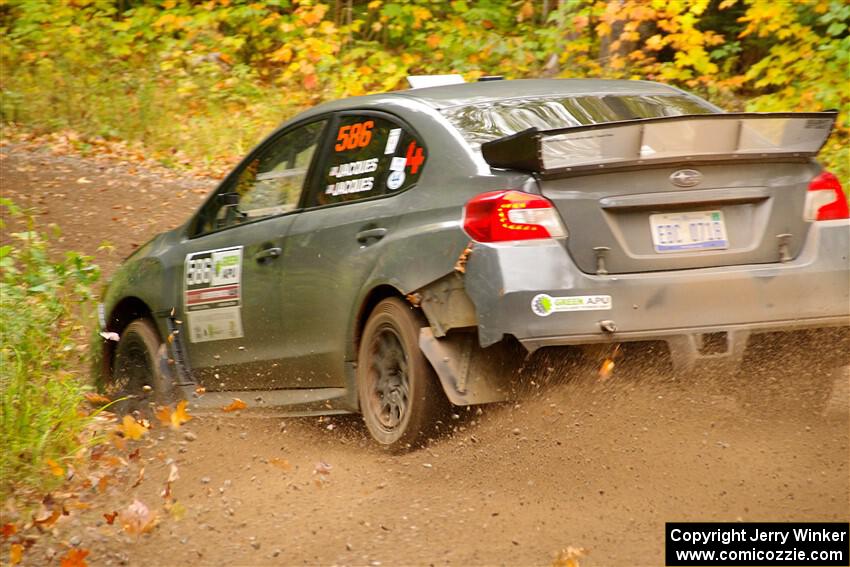 Zach Jacques / Ron Jacques Subaru WRX STi on SS2, Bob Lake I.