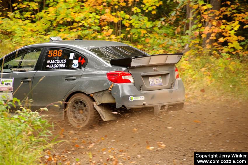 Zach Jacques / Ron Jacques Subaru WRX STi on SS2, Bob Lake I.