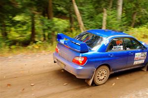 Jimmy Pelizzari / Kate Stevens Subaru WRX on SS2, Bob Lake I.