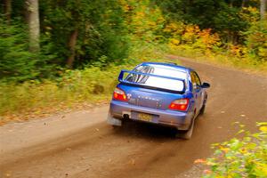 Jimmy Pelizzari / Kate Stevens Subaru WRX on SS2, Bob Lake I.