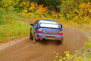 Jimmy Pelizzari / Kate Stevens Subaru WRX on SS2, Bob Lake I.