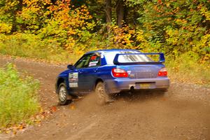 Jimmy Pelizzari / Kate Stevens Subaru WRX on SS2, Bob Lake I.