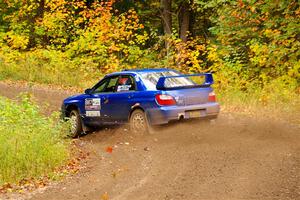 Jimmy Pelizzari / Kate Stevens Subaru WRX on SS2, Bob Lake I.