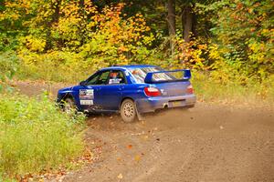 Jimmy Pelizzari / Kate Stevens Subaru WRX on SS2, Bob Lake I.