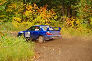 Jimmy Pelizzari / Kate Stevens Subaru WRX on SS2, Bob Lake I.