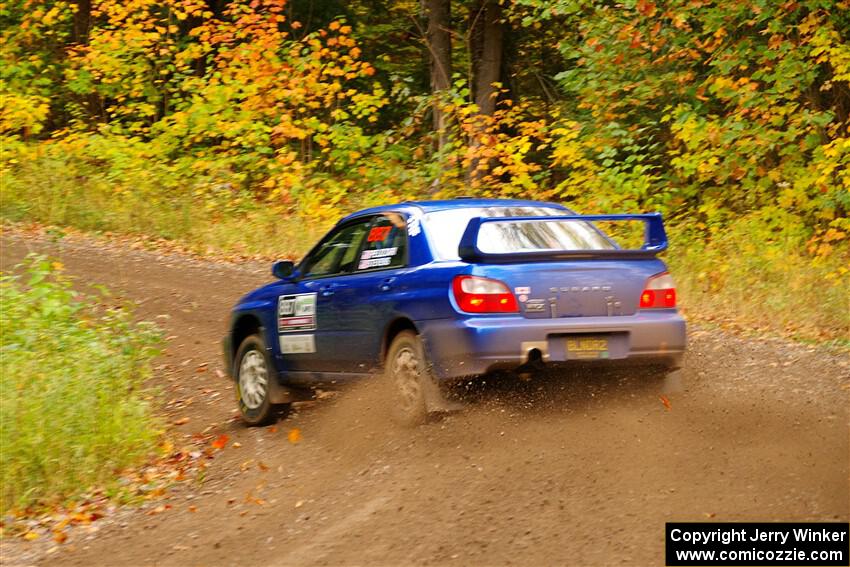 Jimmy Pelizzari / Kate Stevens Subaru WRX on SS2, Bob Lake I.