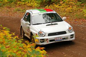 Ivo Draganov / Vladimir Yanev Subaru WRX Wagon on SS2, Bob Lake I.