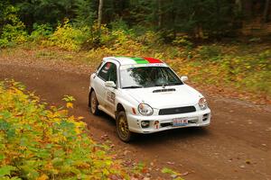 Ivo Draganov / Vladimir Yanev Subaru WRX Wagon on SS2, Bob Lake I.