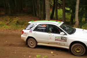 Ivo Draganov / Vladimir Yanev Subaru WRX Wagon on SS2, Bob Lake I.