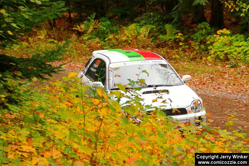 Ivo Draganov / Vladimir Yanev Subaru WRX Wagon on SS2, Bob Lake I.