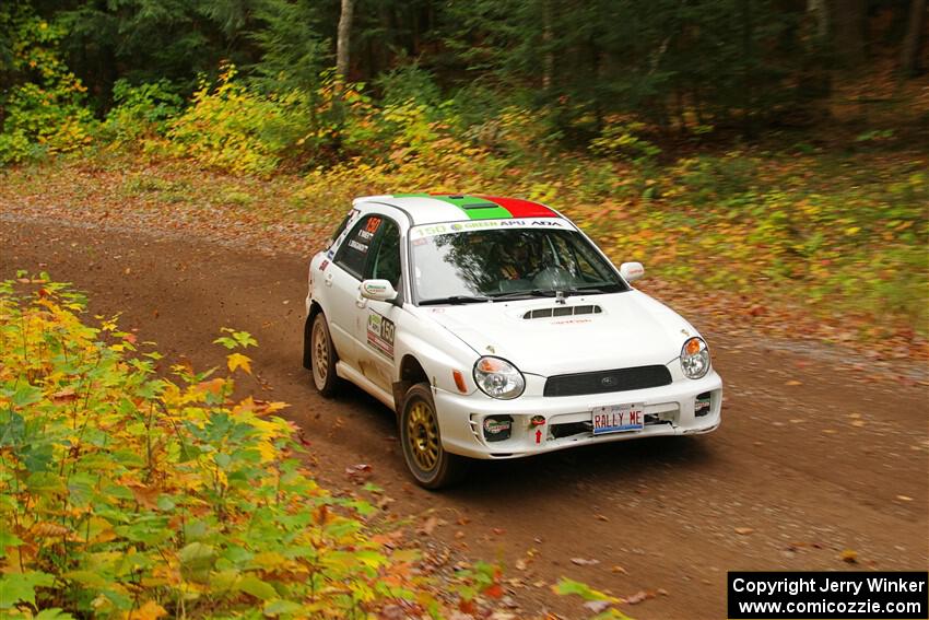 Ivo Draganov / Vladimir Yanev Subaru WRX Wagon on SS2, Bob Lake I.