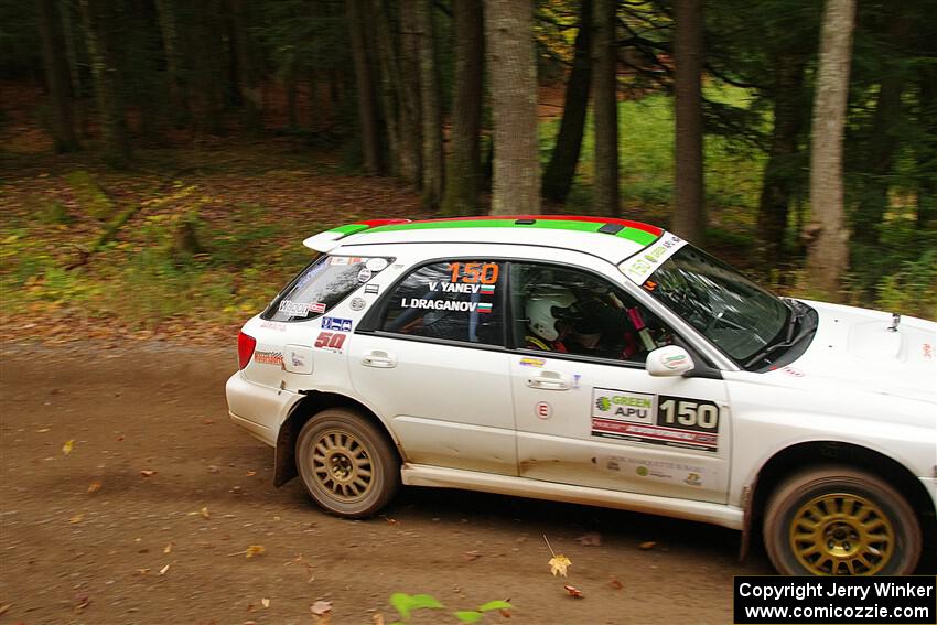 Ivo Draganov / Vladimir Yanev Subaru WRX Wagon on SS2, Bob Lake I.