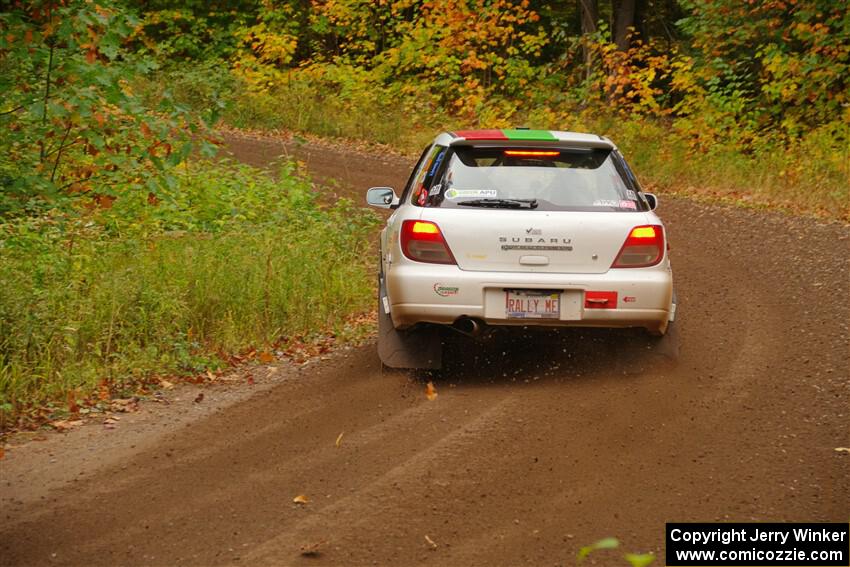 Ivo Draganov / Vladimir Yanev Subaru WRX Wagon on SS2, Bob Lake I.