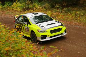 Tim Rooney / Claudia Barbera-Pullen Subaru WRX STi on SS2, Bob Lake I.