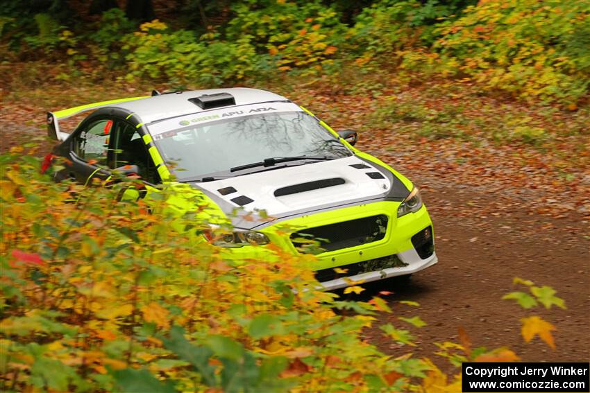 Tim Rooney / Claudia Barbera-Pullen Subaru WRX STi on SS2, Bob Lake I.