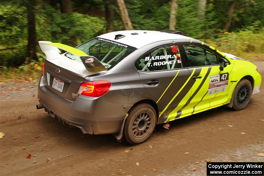 Tim Rooney / Claudia Barbera-Pullen Subaru WRX STi on SS2, Bob Lake I.