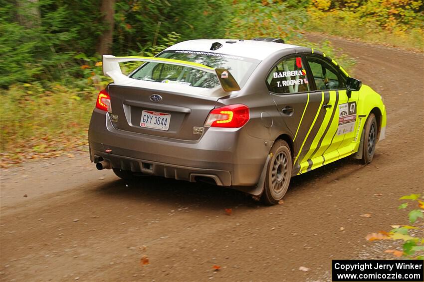 Tim Rooney / Claudia Barbera-Pullen Subaru WRX STi on SS2, Bob Lake I.