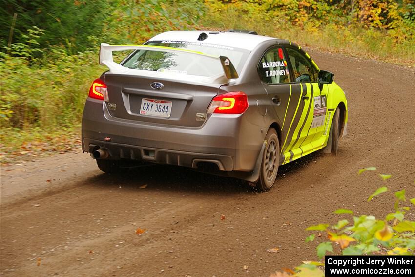 Tim Rooney / Claudia Barbera-Pullen Subaru WRX STi on SS2, Bob Lake I.