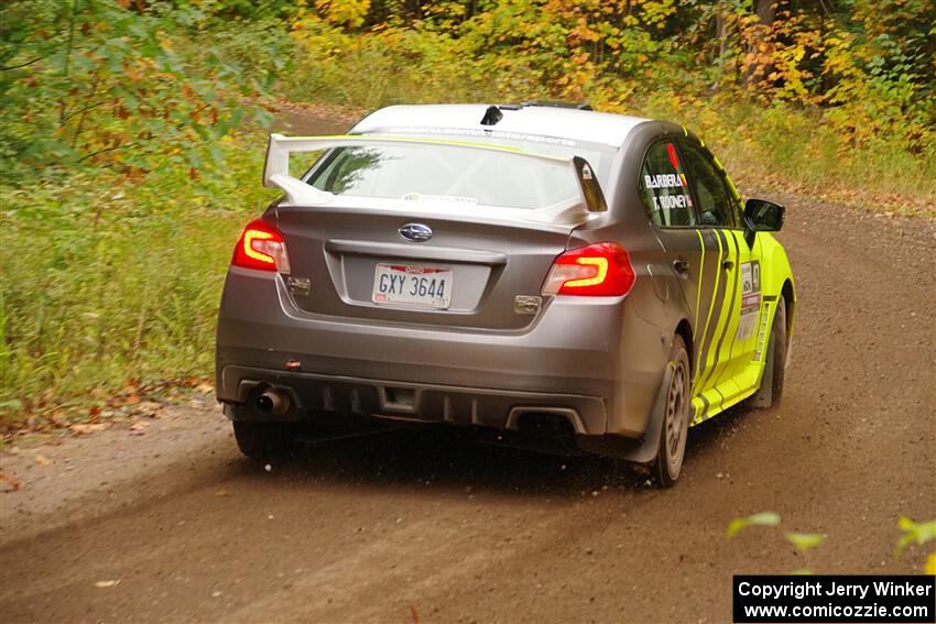 Tim Rooney / Claudia Barbera-Pullen Subaru WRX STi on SS2, Bob Lake I.