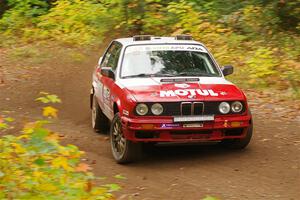 Dan Downey / Sammie Downey BMW 325is on SS2, Bob Lake I.