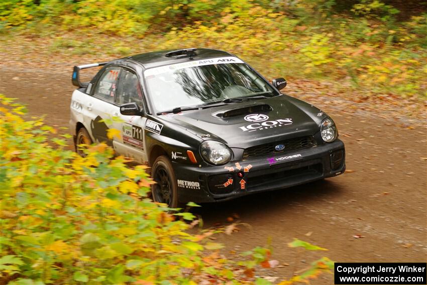 John Farrow / Michael Farrow Subaru WRX on SS2, Bob Lake I.