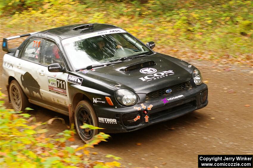 John Farrow / Michael Farrow Subaru WRX on SS2, Bob Lake I.