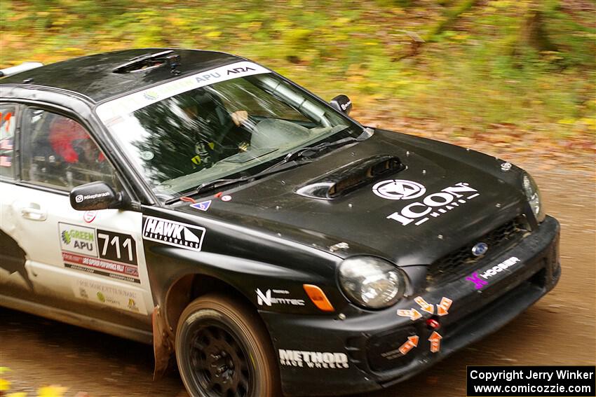 John Farrow / Michael Farrow Subaru WRX on SS2, Bob Lake I.