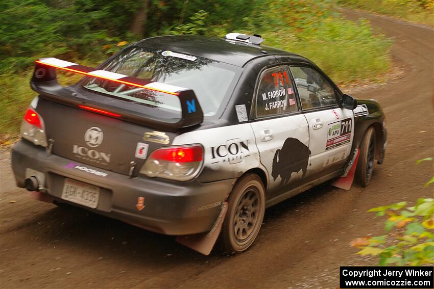 John Farrow / Michael Farrow Subaru WRX on SS2, Bob Lake I.