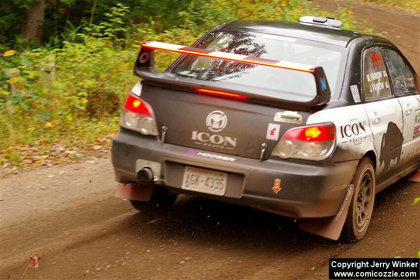 John Farrow / Michael Farrow Subaru WRX on SS2, Bob Lake I.