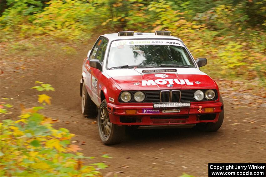 Dan Downey / Sammie Downey BMW 325is on SS2, Bob Lake I.