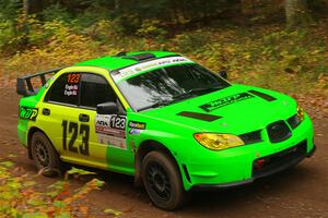 Mike Engle / Morgan Engle Subaru WRX STi on SS2, Bob Lake I.